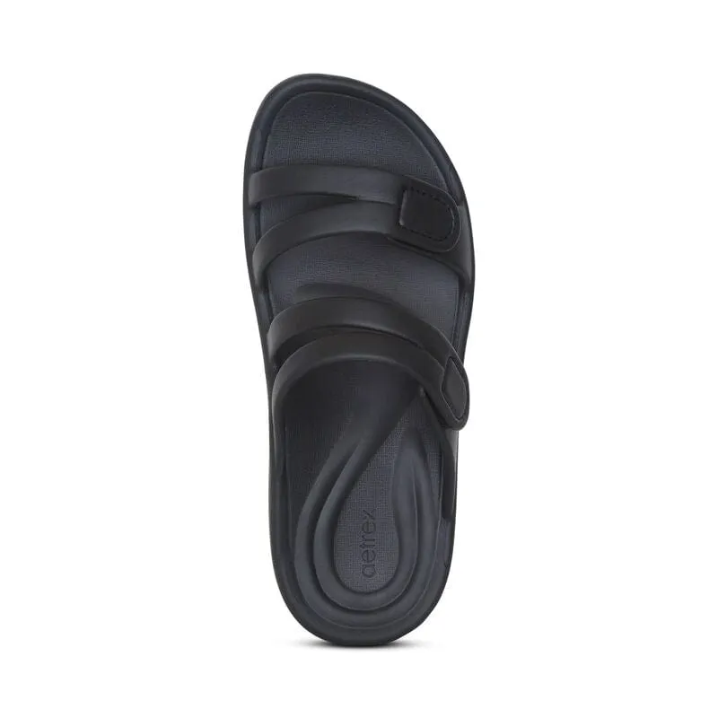 Aetrex Women's Janey Sport Slides- Black