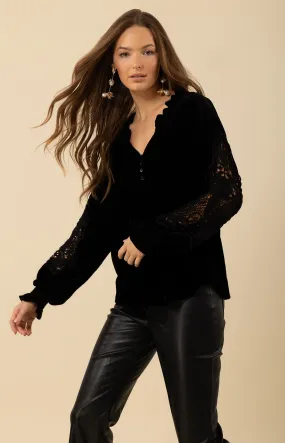 Amanda Velvet Top