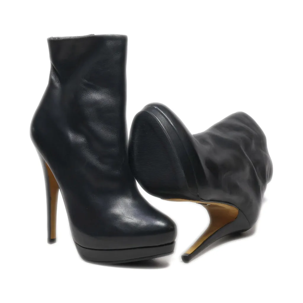 Buffalo London Sock Boots Leather Black Colour For Women