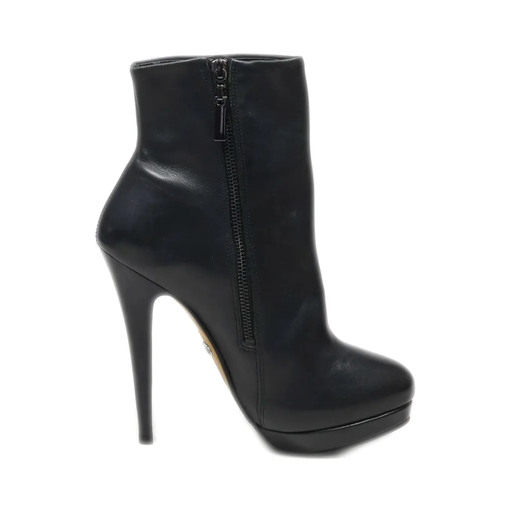 Buffalo London Sock Boots Leather Black Colour For Women