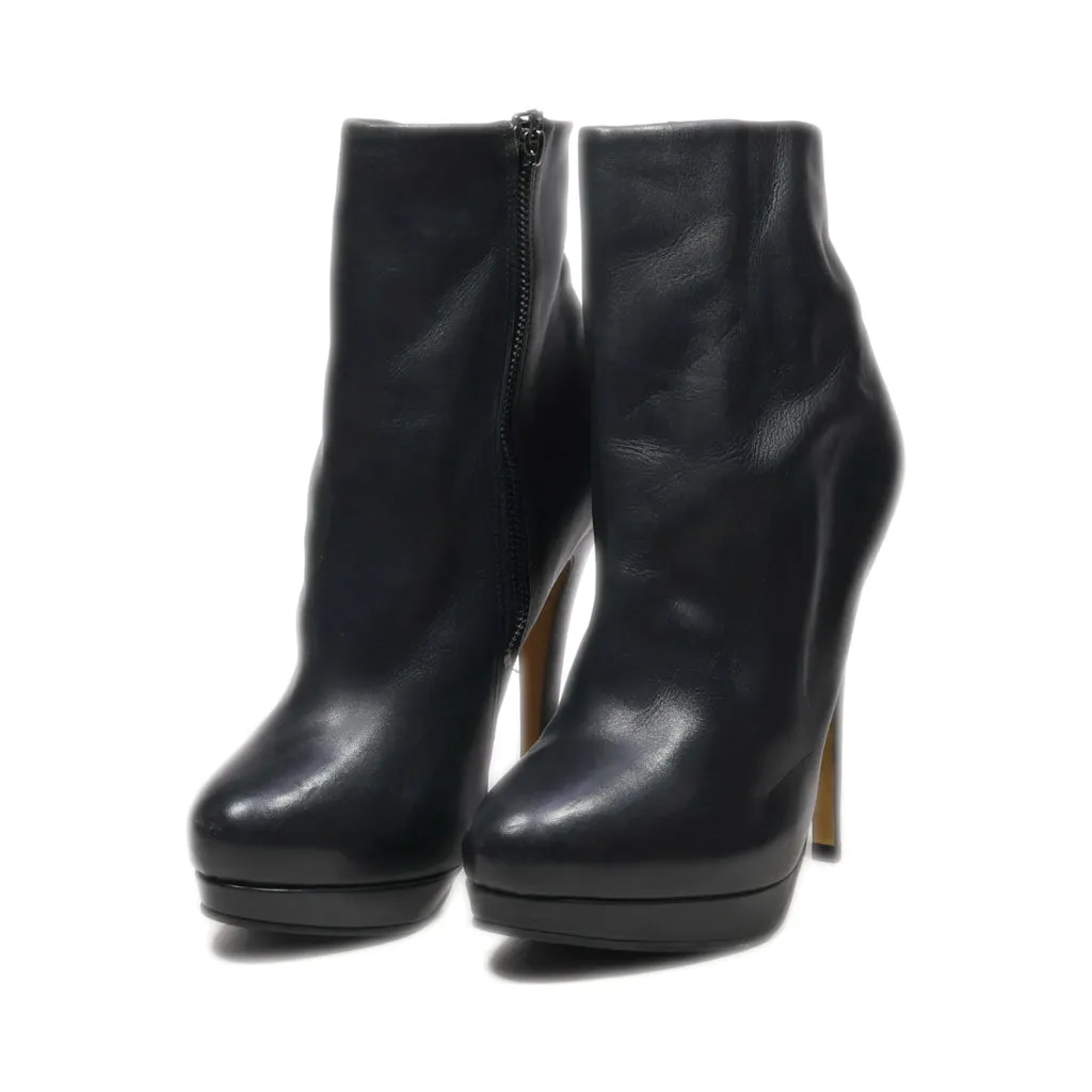 Buffalo London Sock Boots Leather Black Colour For Women