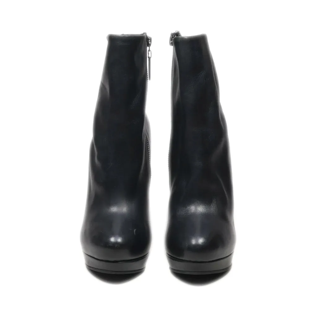 Buffalo London Sock Boots Leather Black Colour For Women