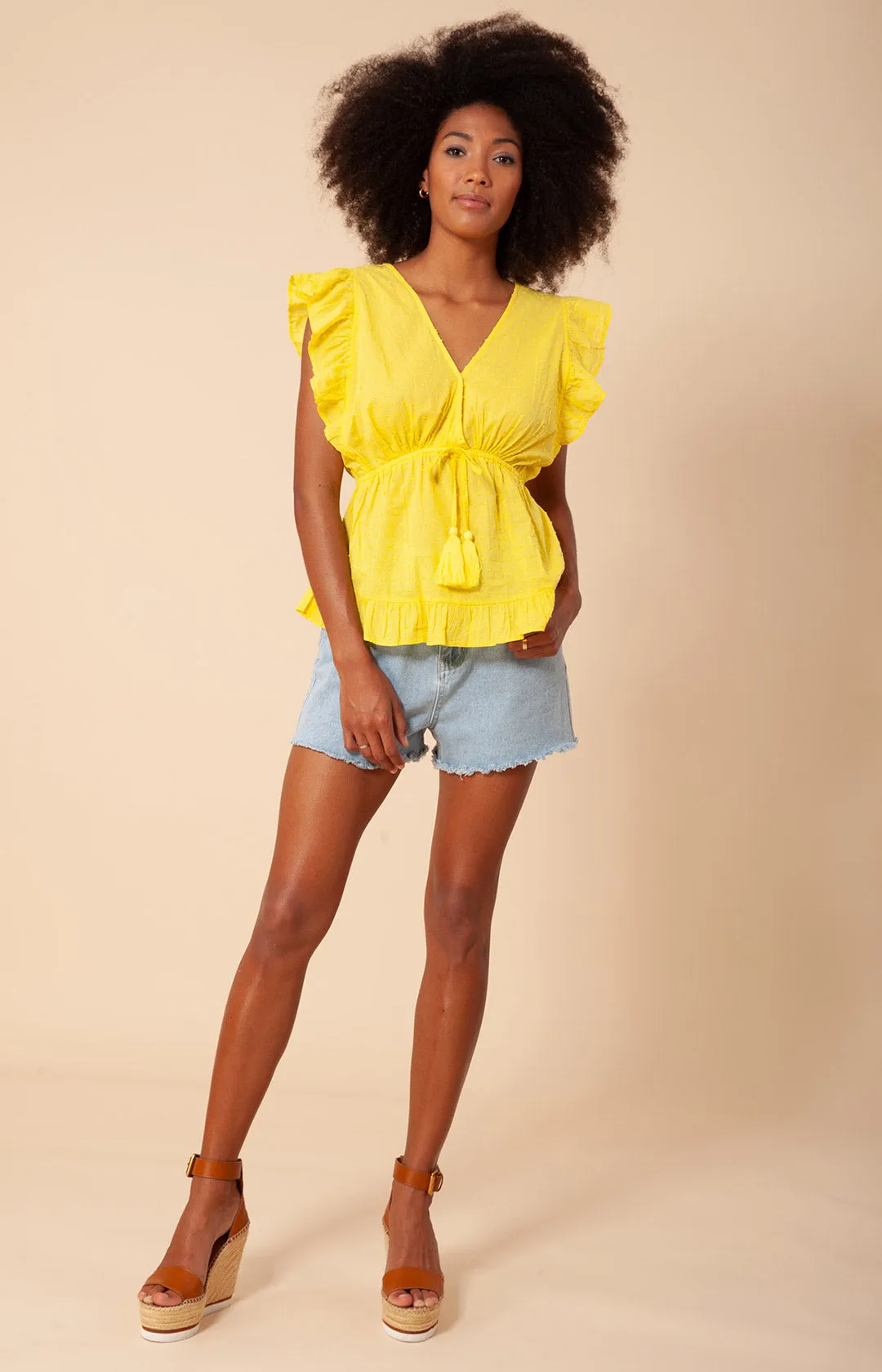 Cadana Solid Cropped Top