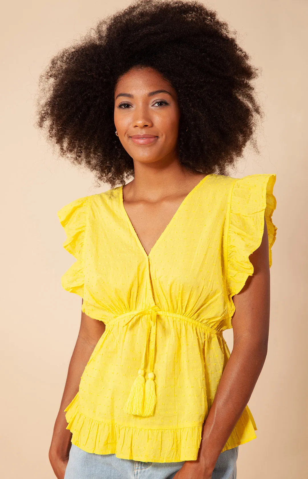 Cadana Solid Cropped Top