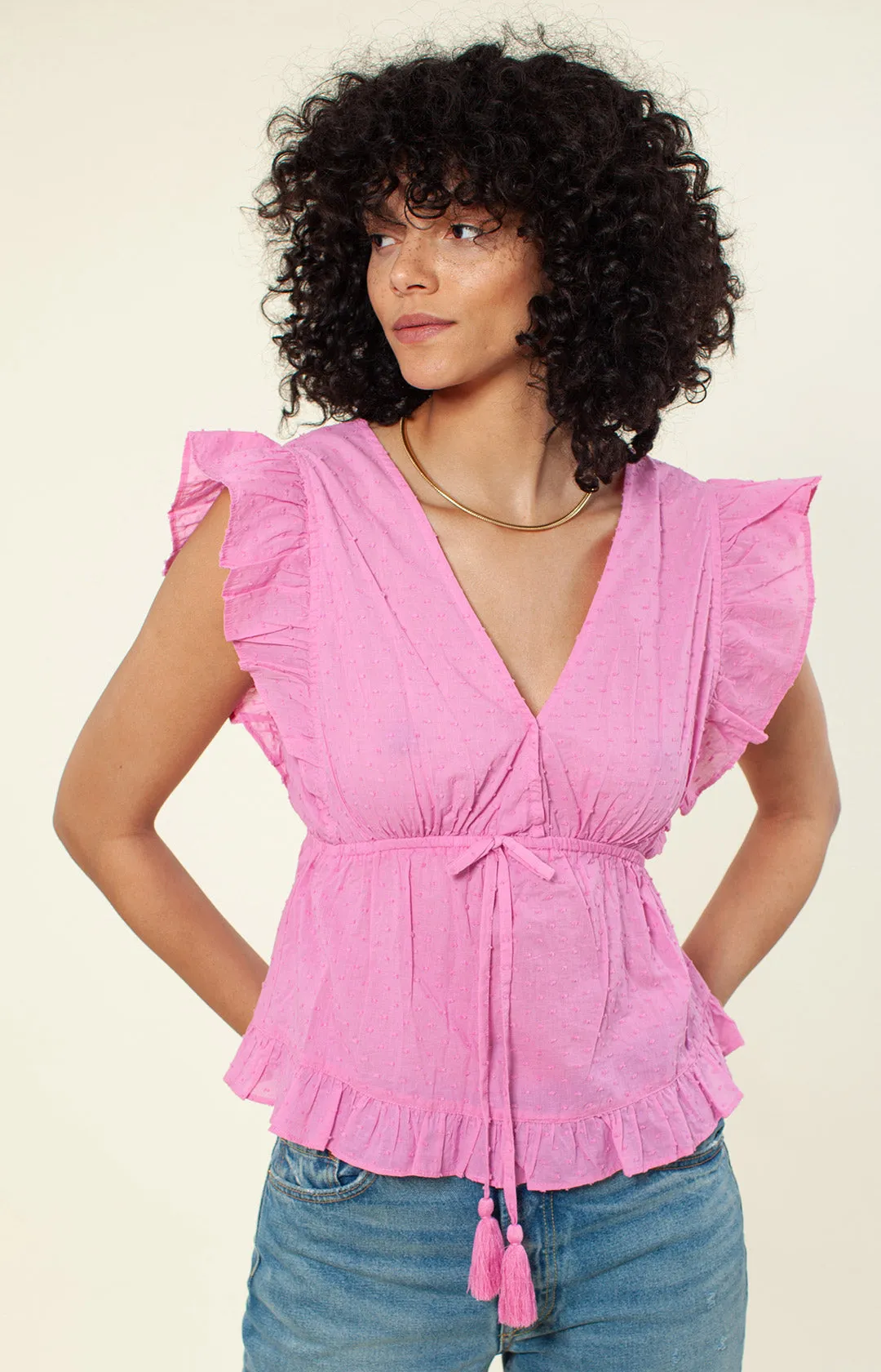 Cadana Solid Cropped Top