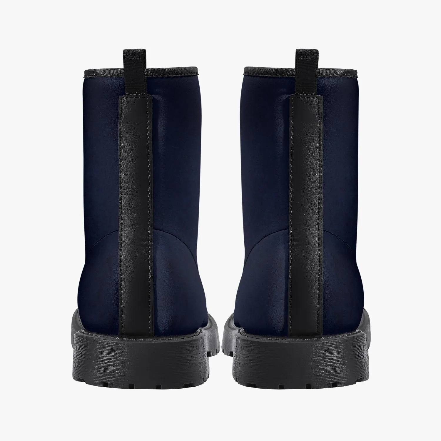 Dark Navy Grunge Combat Boots