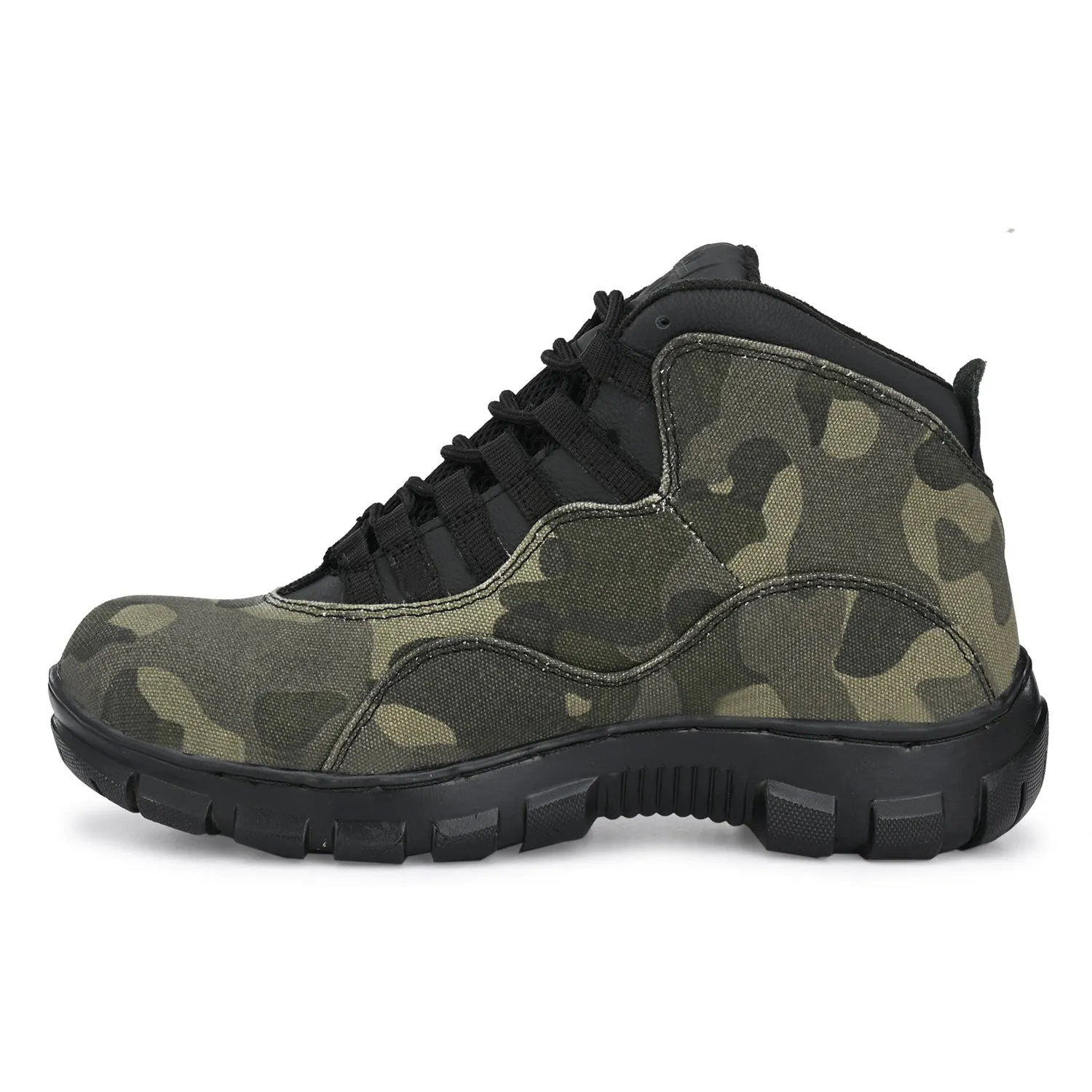 Eego Italy Stylish Camouflage Steel Toe Safety Boots