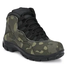 Eego Italy Stylish Camouflage Steel Toe Safety Boots