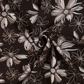 Etta Vee - Knit Flowers Black Yardage