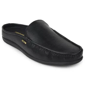 Fortune Black Casual Loafers For Mens VSL-6 By Liberty