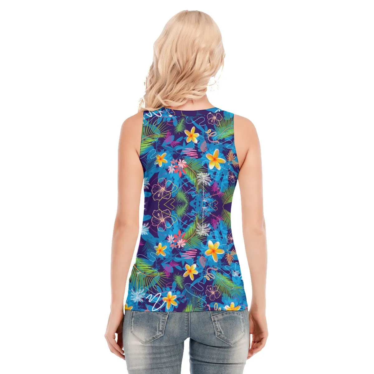 Hawaiian Blue Sport Tank Top up to 5 XL (FWS)