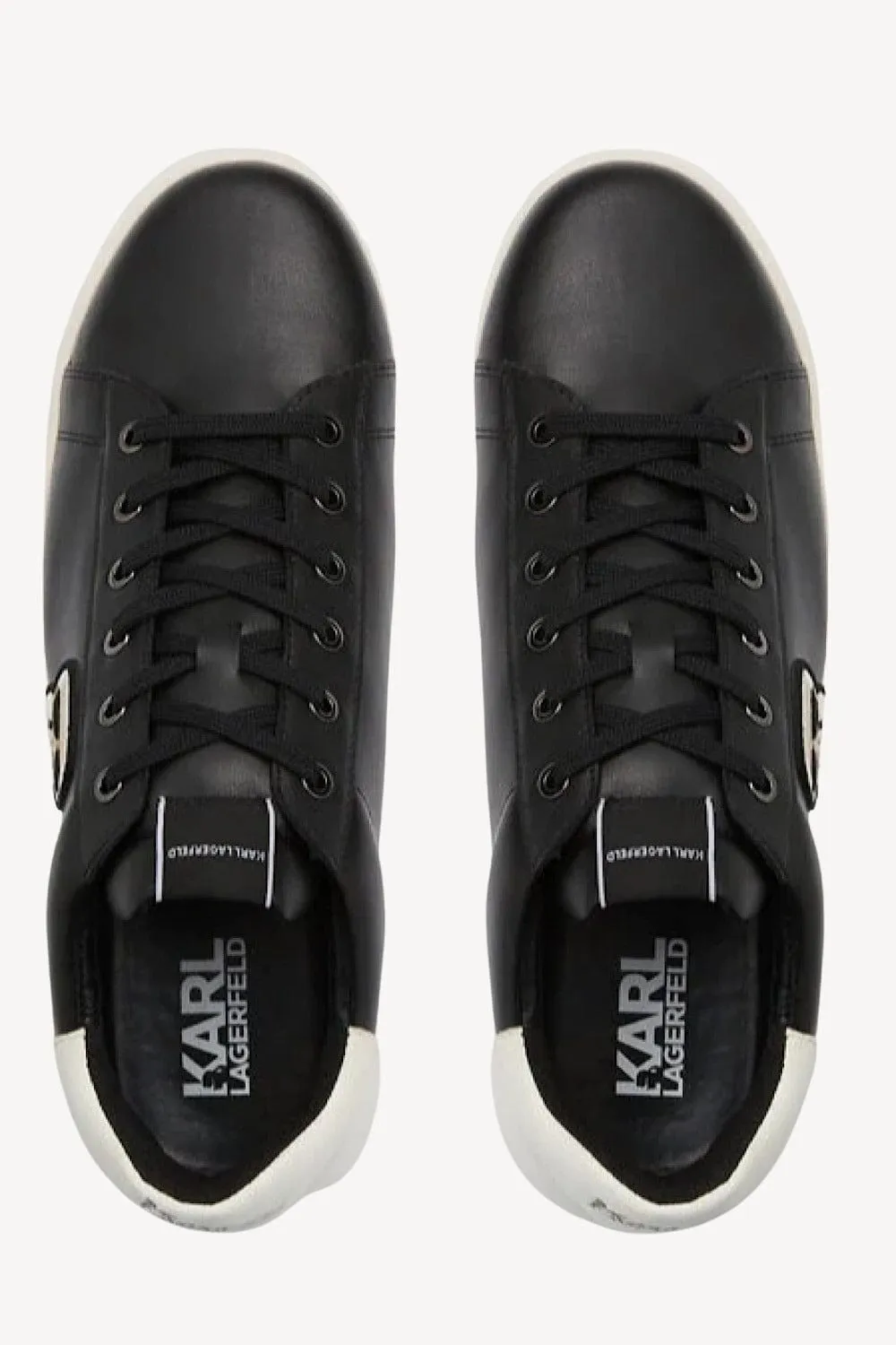 Karl Lagerfeld Ανδρικά Sneakers Kapri Ikonik Lace-Up Μαύρα KL52530