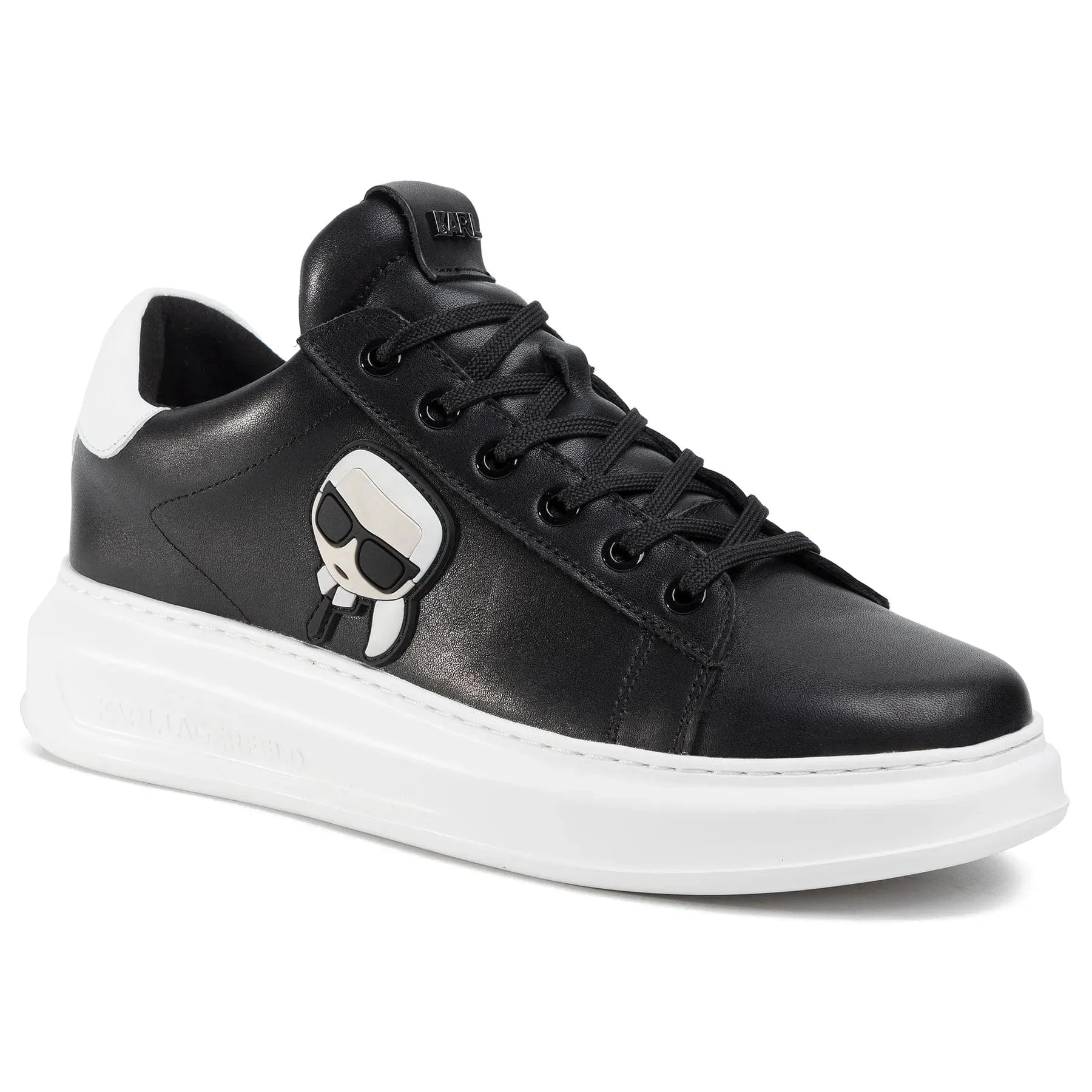 Karl Lagerfeld Ανδρικά Sneakers Kapri Ikonik Lace-Up Μαύρα KL52530