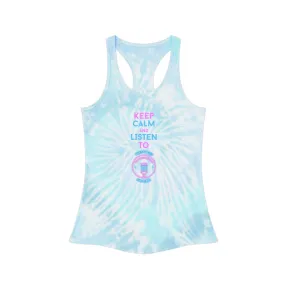 Keep Calm Tie Dye Racerback Tank Top