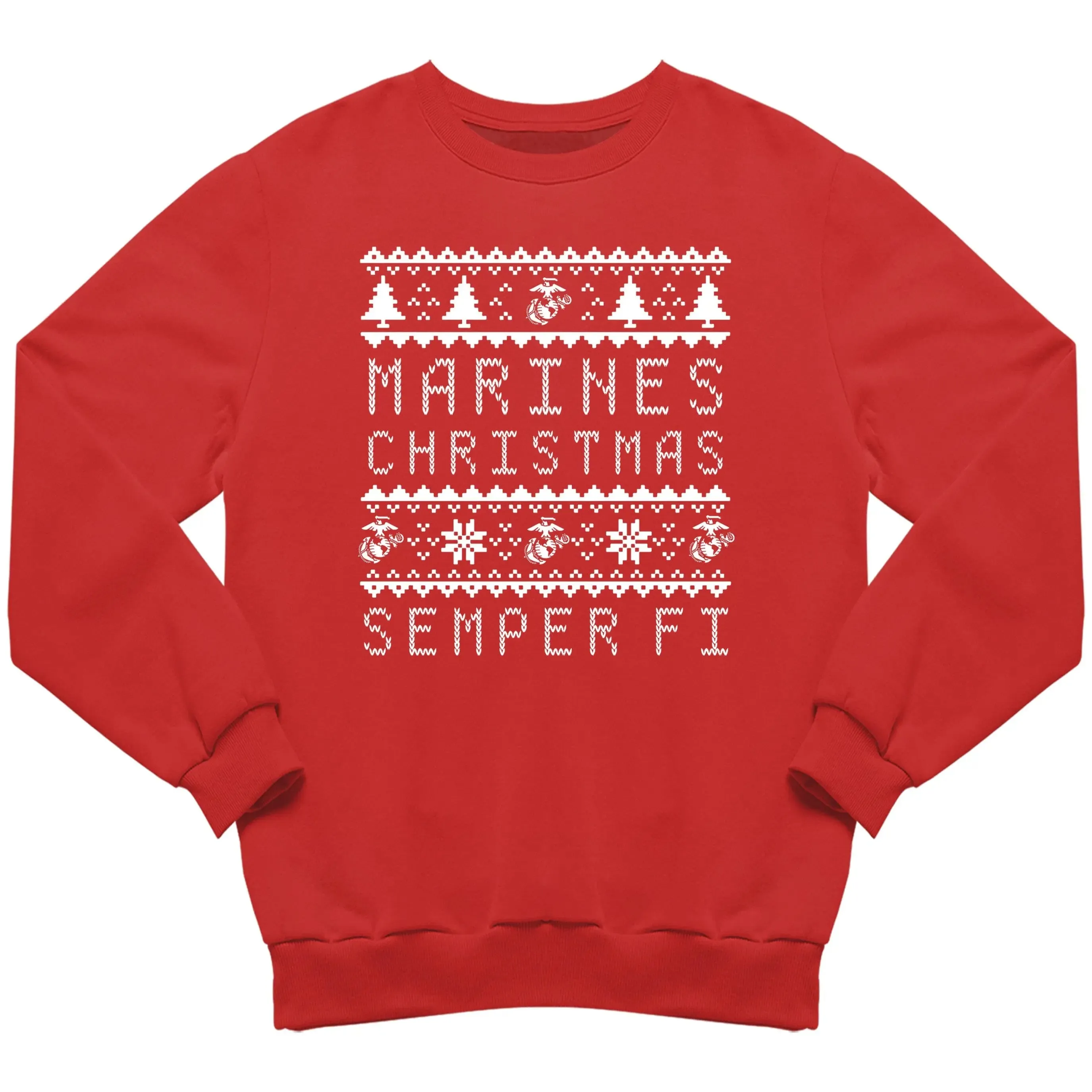 Marines Christmas Red Sweatshirt