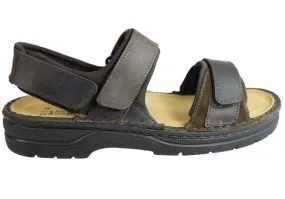 Naot Men's Arthur Sandals- Crazy Horse Leather/Hash Suede