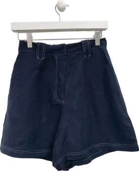Sancia Navy High-Waisted Shorts UK XS
