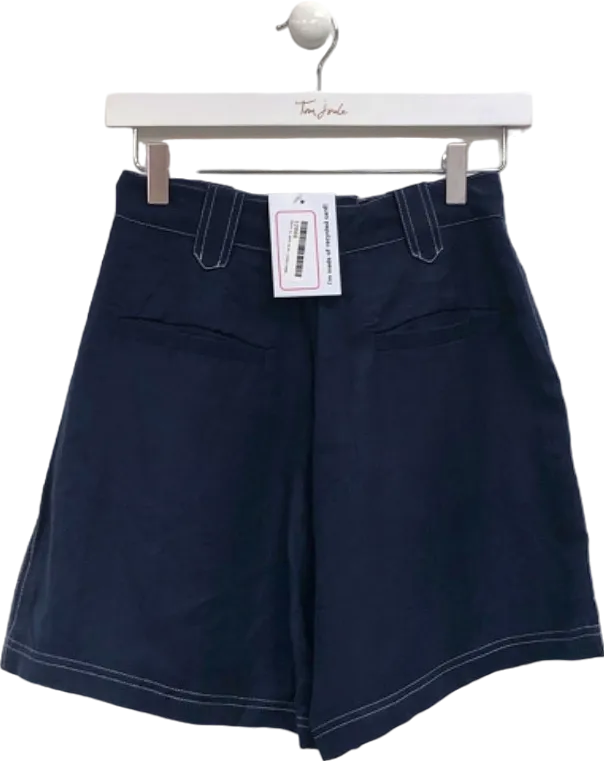 Sancia Navy High-Waisted Shorts UK XS