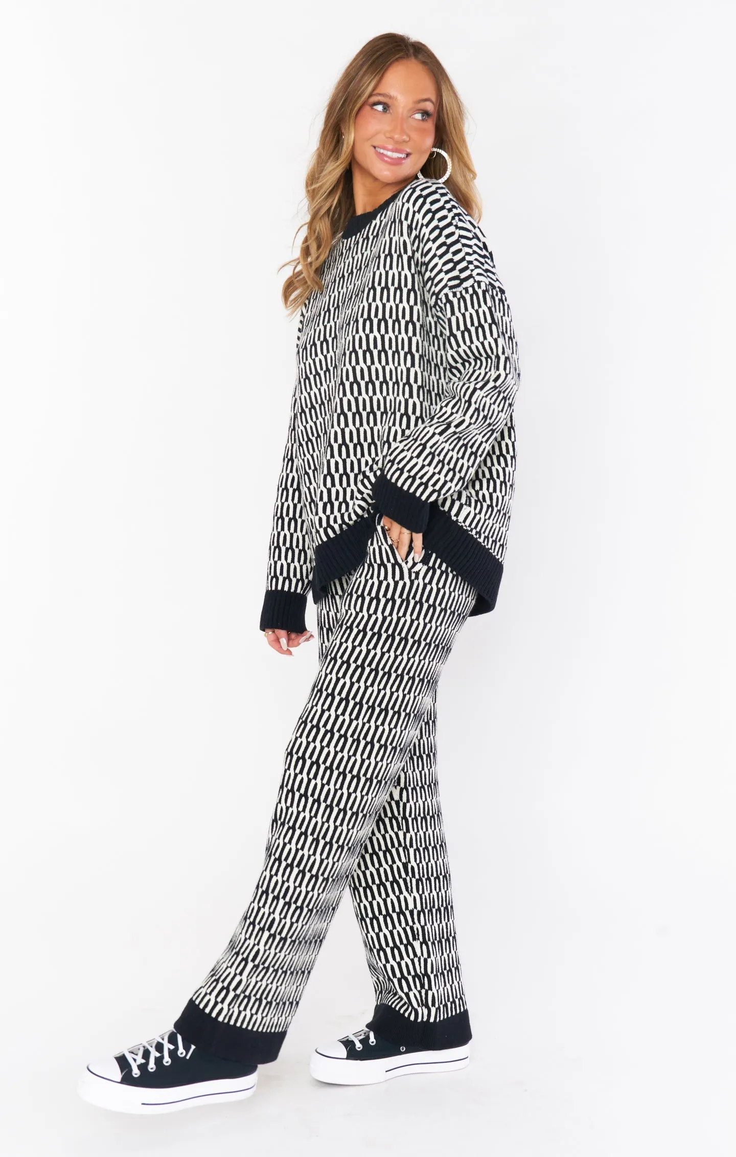 Show Me Your Mumu Chilly Sweater in Metro Geo Knit