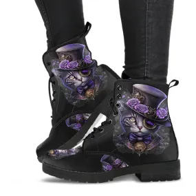 Steampunk purple cat boots (JPREGSAI3)