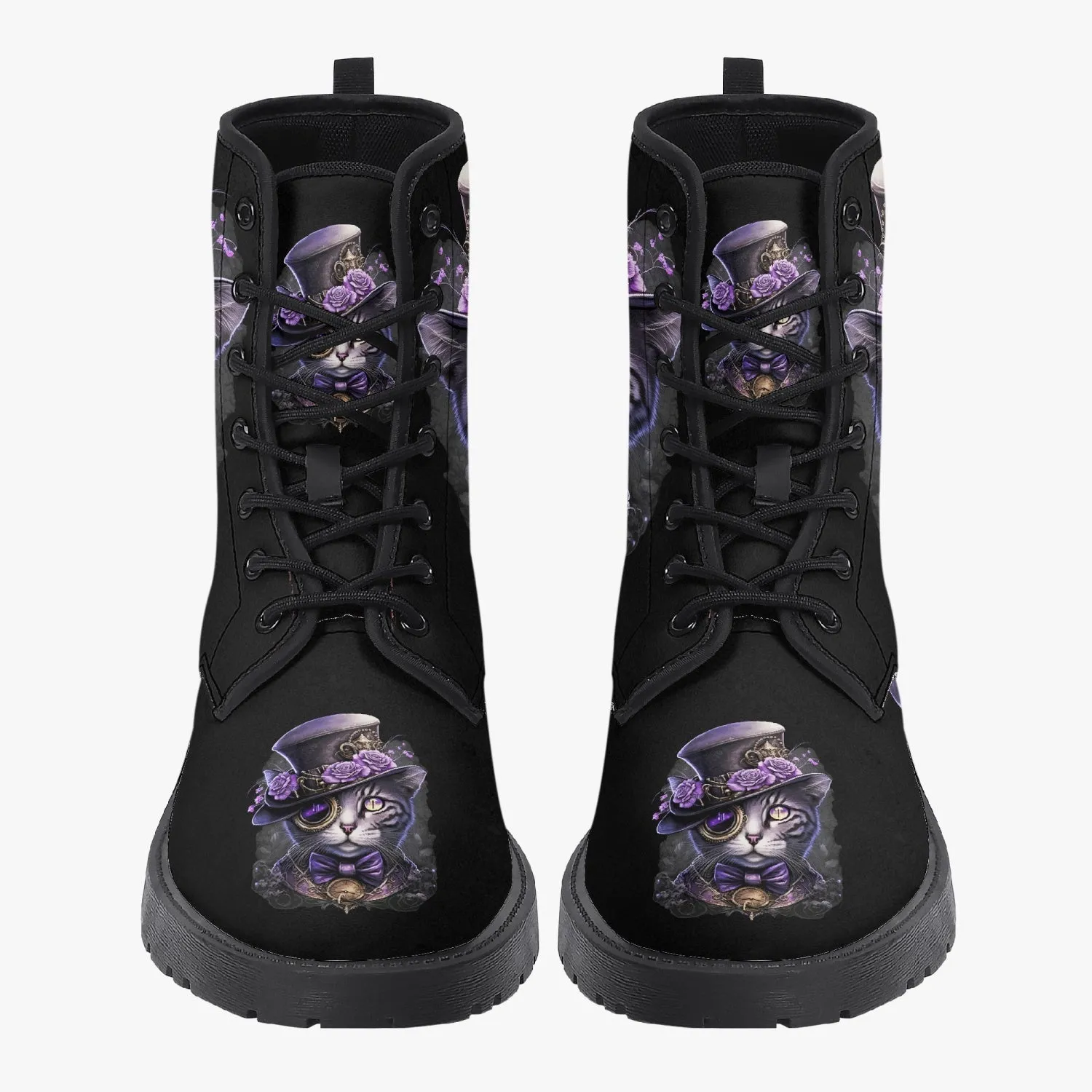 Steampunk purple cat boots (JPREGSAI3)