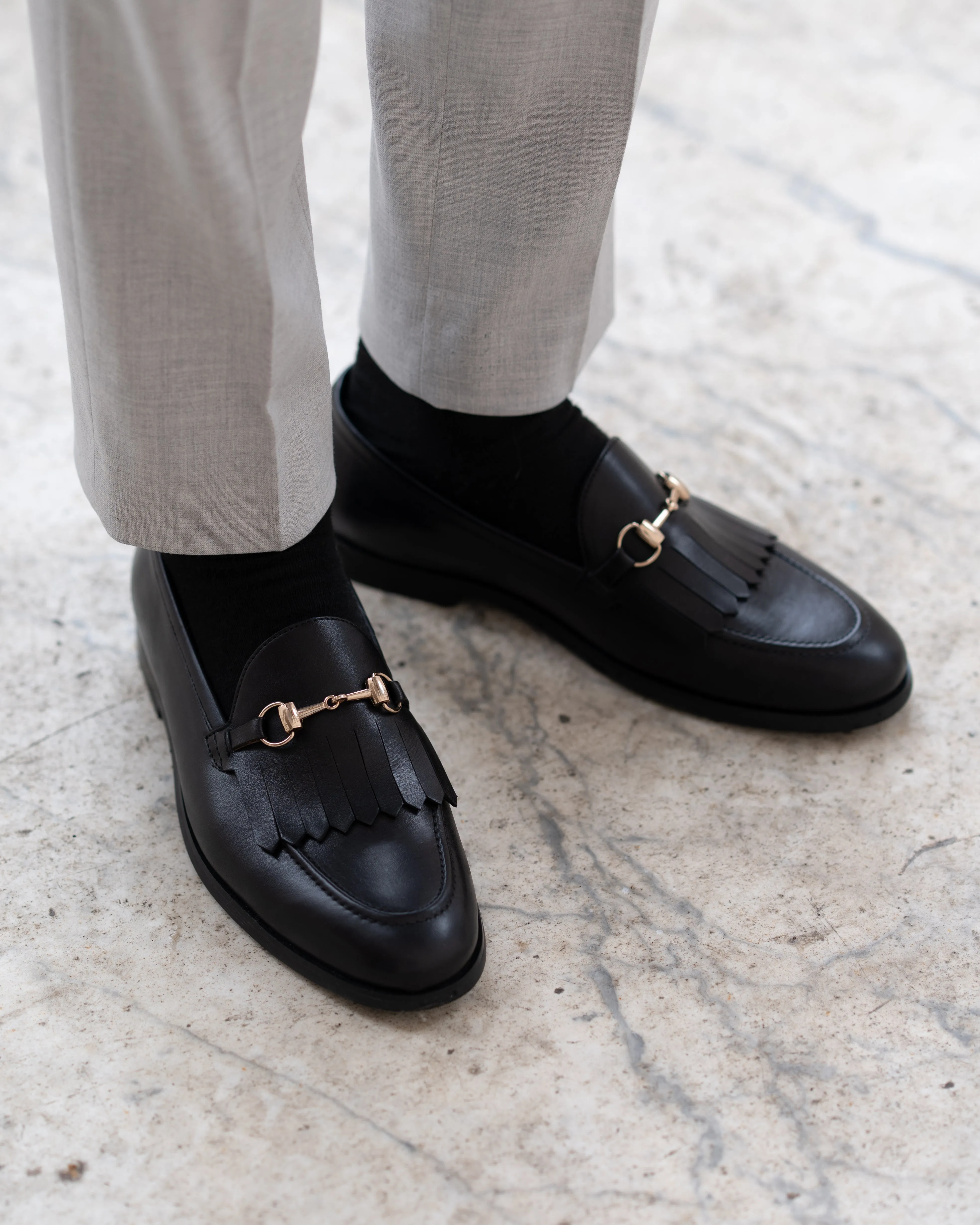 Thisted - Men's Black Calf Leather Loafer
