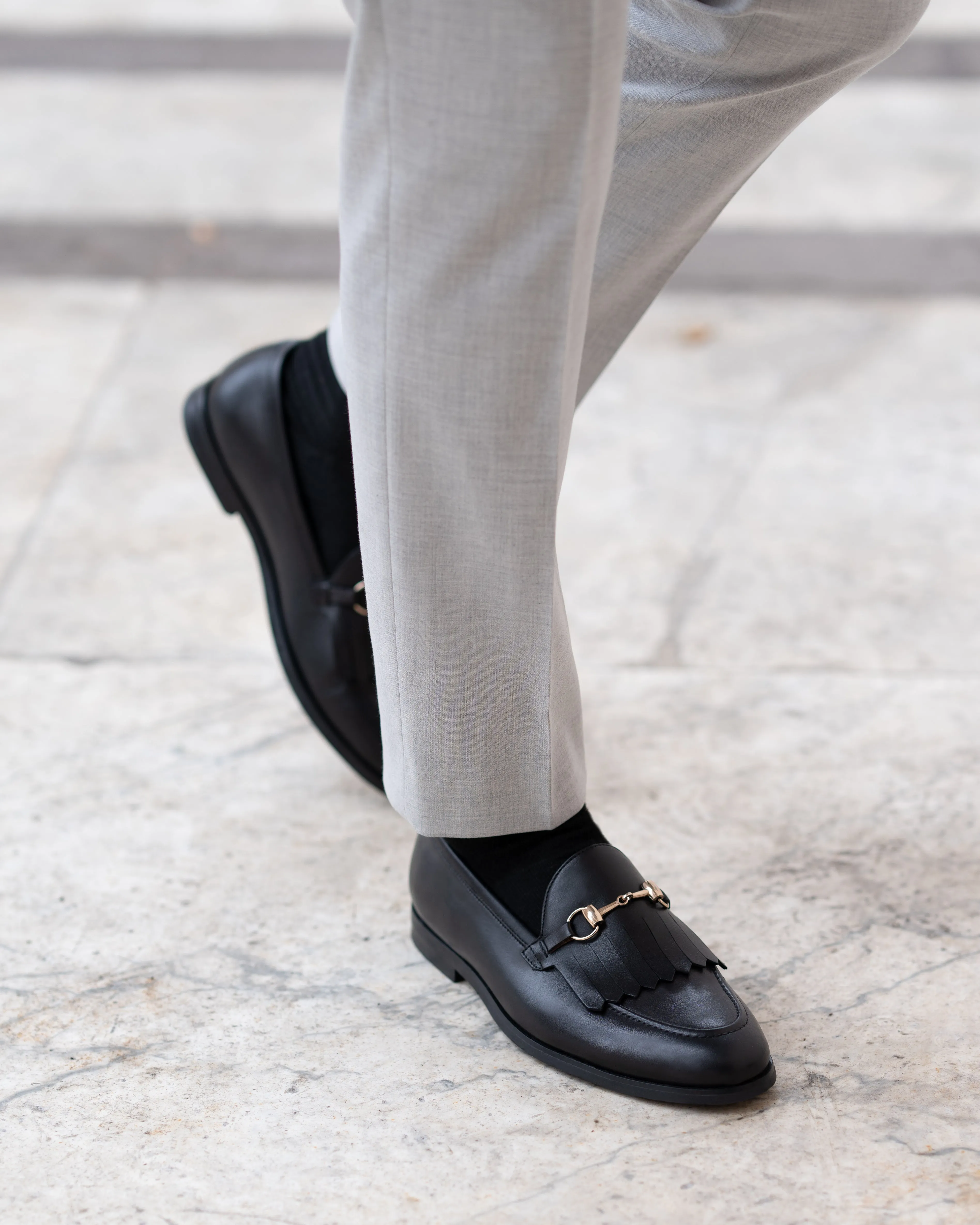 Thisted - Men's Black Calf Leather Loafer