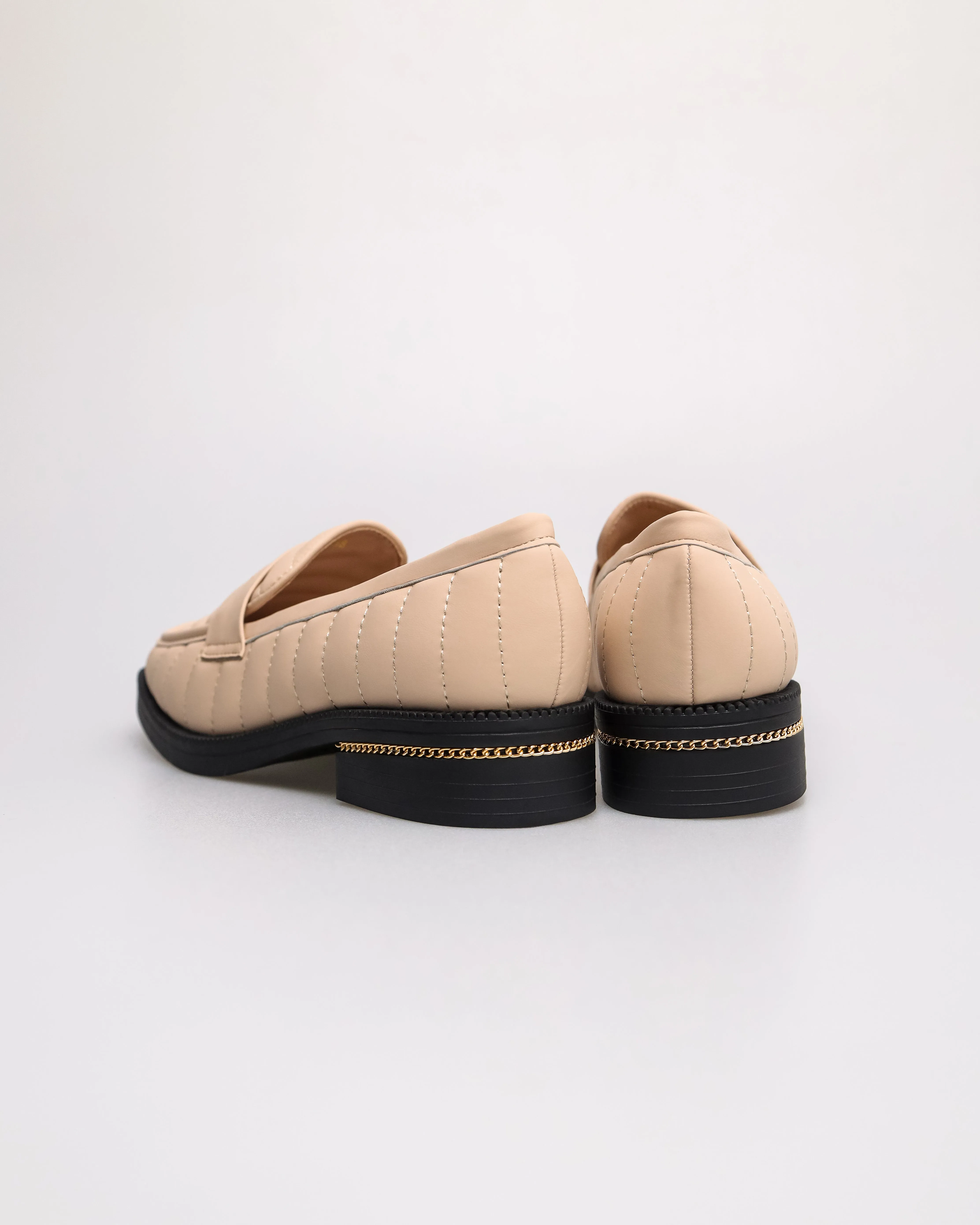 Tomaz FL079 Ladies Quilted Elegance Penny Loafers