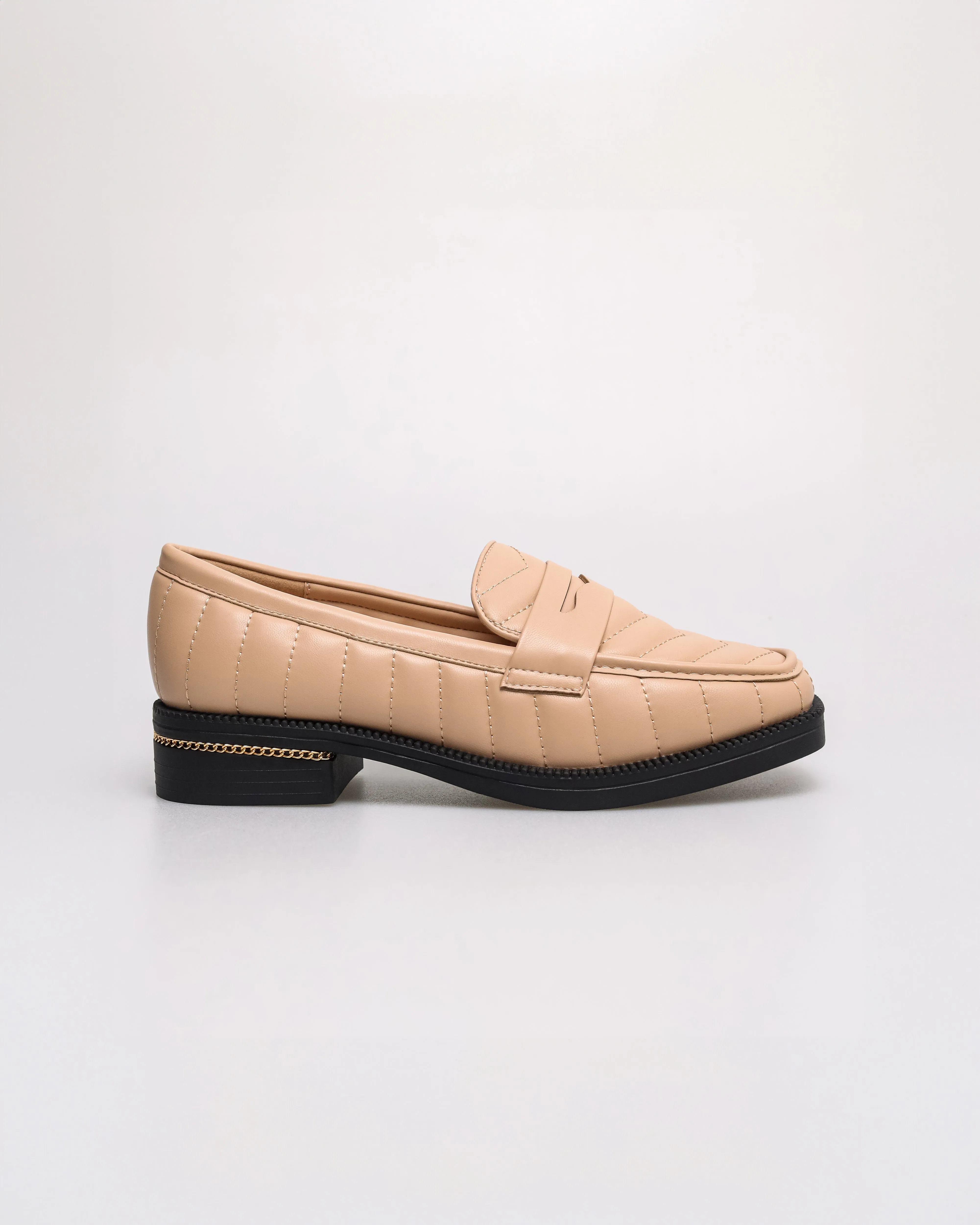 Tomaz FL079 Ladies Quilted Elegance Penny Loafers