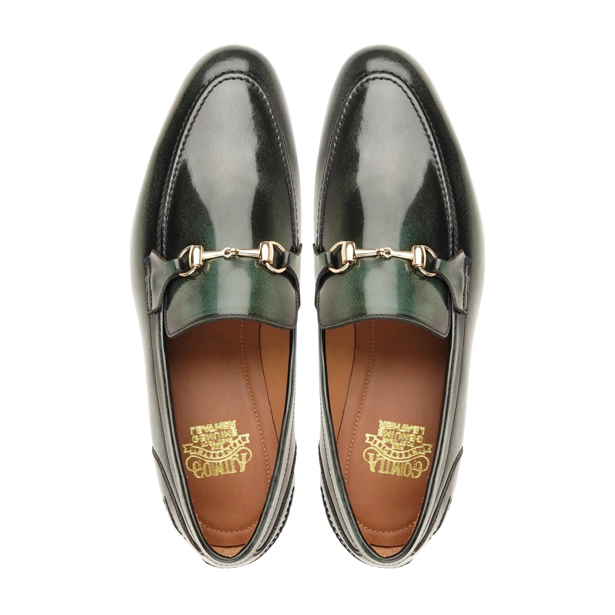 Tosu - Men's Black Box Leather High Shine Loafer