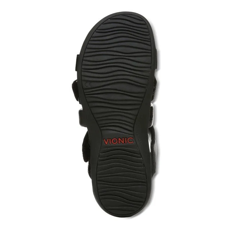 Vionic Women's Hadlie Slide Sandals- Black