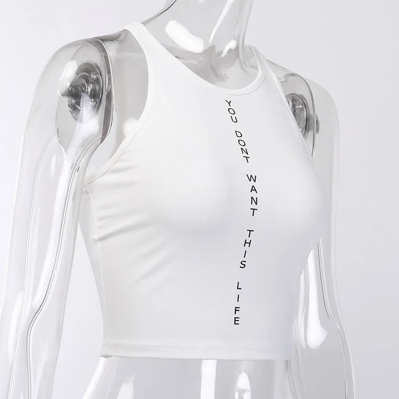 Women's Summer Casual O-Neck Slim Tank Top